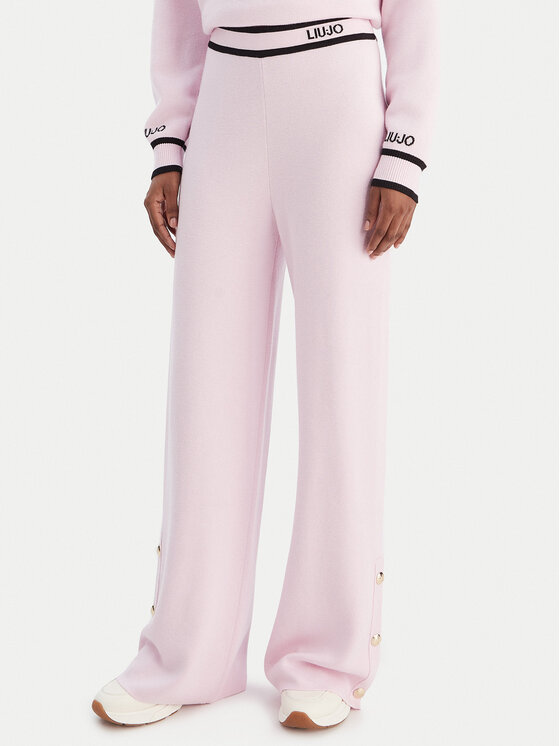 Liu Jo Sport Liu Jo Sport Strickhose TF5252 MS59L Rosa Relaxed Fit
