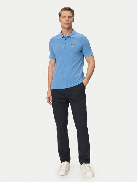 Aeronautica Militare Aeronautica Militare Polokošile 261PO1925UP00406 Světle modrá Regular Fit