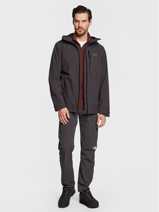 Jack Wolfskin Jack Wolfskin Demisezoninė striukė Go Hike 1114051 Juoda Regular Fit