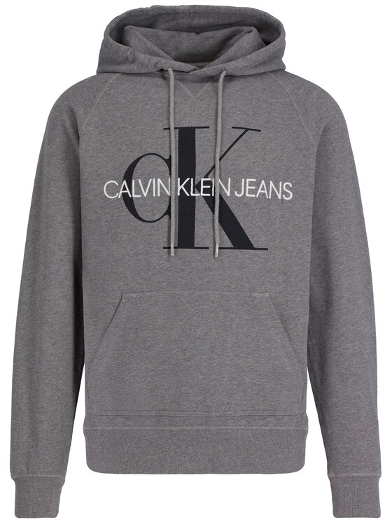 Calvin Klein Jeans Calvin Klein Jeans Felpa Monogram J30J313219 Grigio Regular Fit