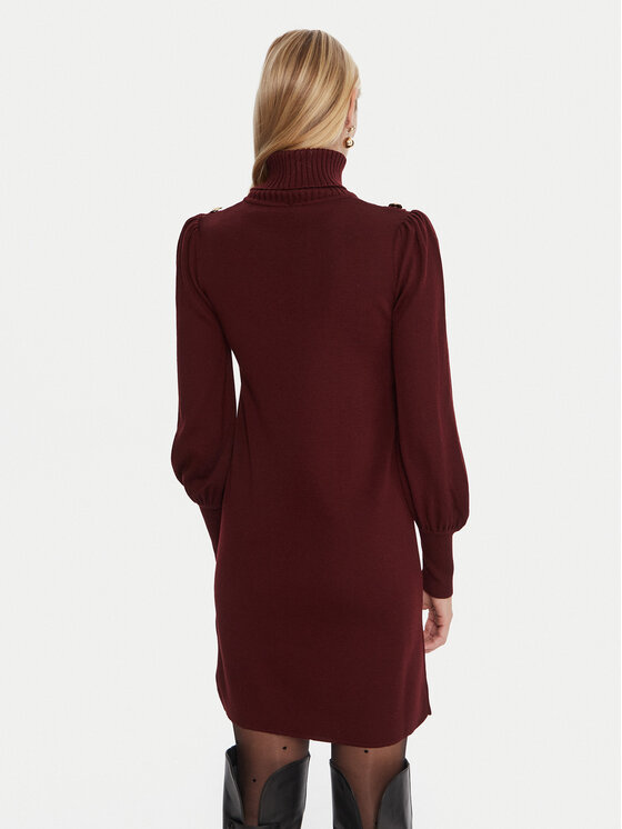 Luisa Spagnoli Luisa Spagnoli Džemper haljina Moduno 100056 Tamnocrvena Regular Fit