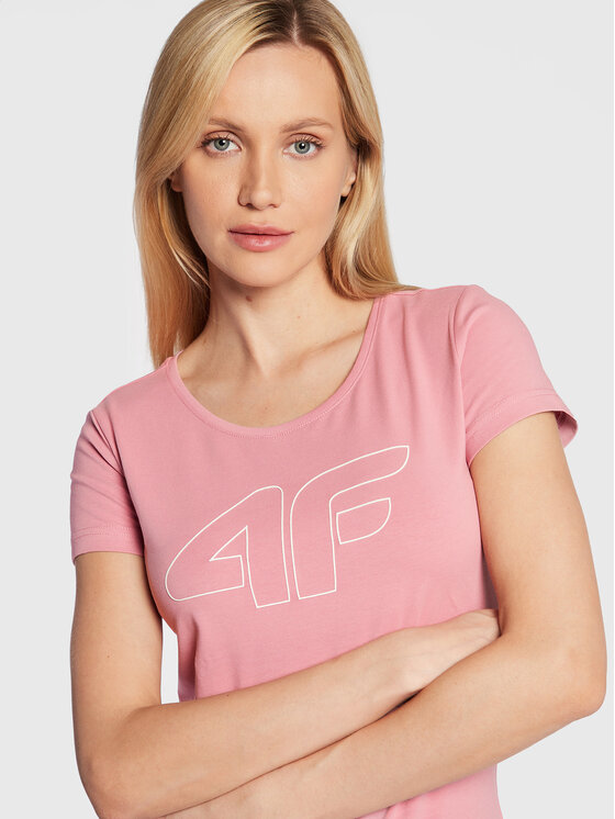 4F 4F T-särk H4Z22-TSD353 Roosa Regular Fit