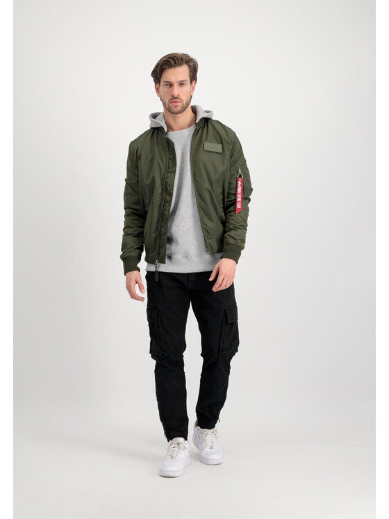Alpha Industries Alpha Industries Bundy bomber AI.196108-257-XL Zelená Slim Fit