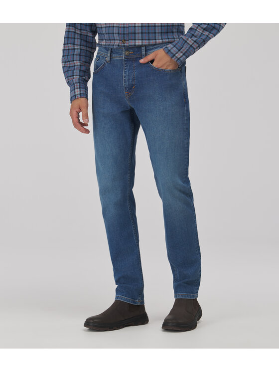 Lee Cooper Lee Cooper Jeansy DENZEL Niebieski Slim Leg