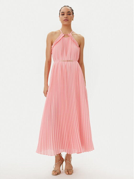 TWINSET TWINSET Sukienka koktajlowa 251TP2332 Różowy Loose Fit