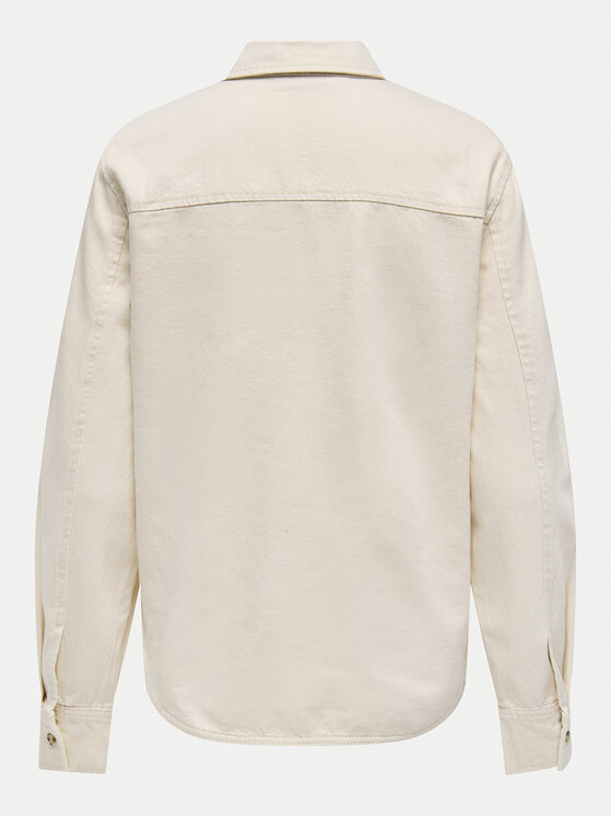 ONLY ONLY traper košulja Silla 15338783 Écru Slim Fit
