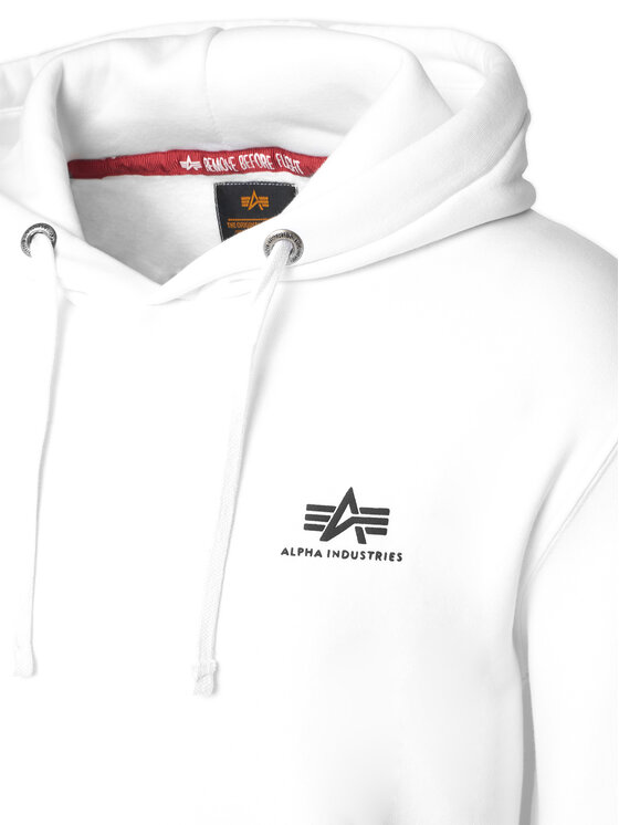 Alpha Industries Alpha Industries Mikina Basic 196318 Biela Regular Fit