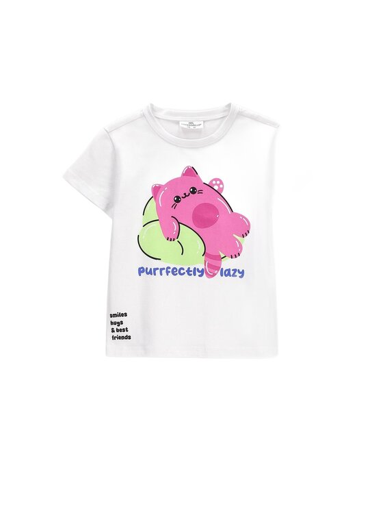 Coccodrillo Coccodrillo T-Shirt ZC6143201SGK-001 Biały Regular Fit