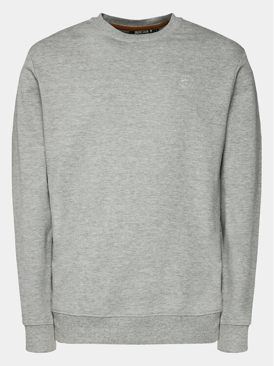 INDICODE INDICODE Суитшърт Derrick 55-615 Сив Regular Fit