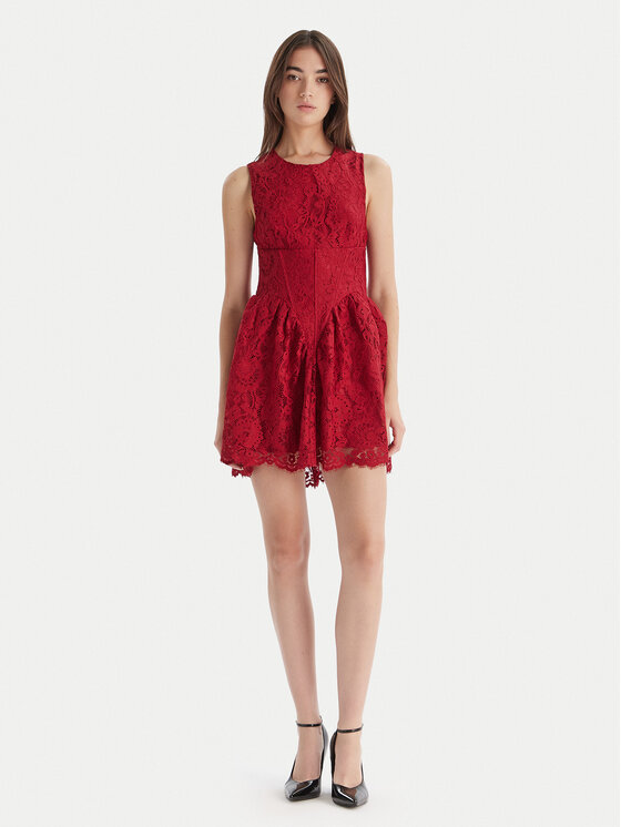 Bardot Bardot Koktejlové šaty Luisa 60091DB Červená Regular Fit