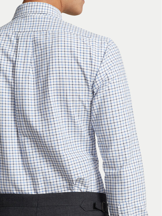 Polo Ralph Lauren Polo Ralph Lauren Marškiniai 710922273002 Žydra Custom Fit