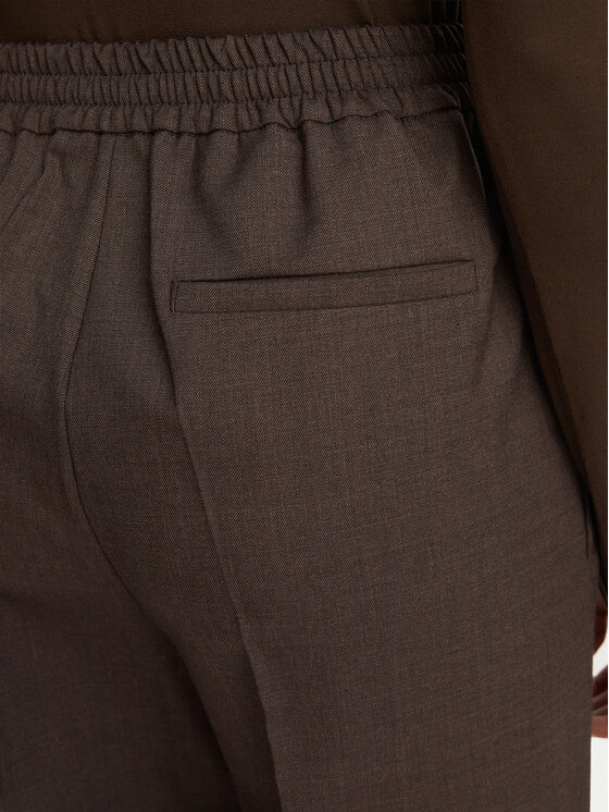 Weekend Max Mara Weekend Max Mara Spodnie materiałowe Petra 2625136052 Brązowy Regular Fit