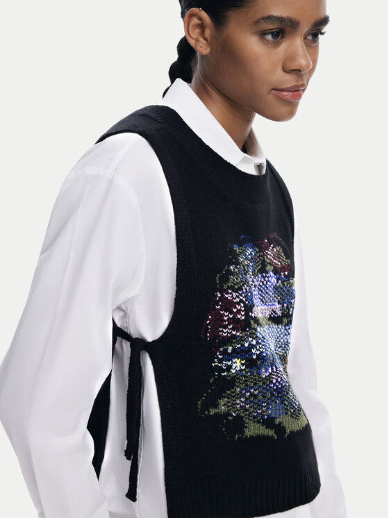 Desigual Desigual Krekls Chaleco 25WWCW01 Balts Regular Fit