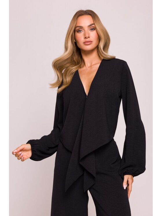 Made of Emotion Made of Emotion Top M861 Czarny Cropp Fit