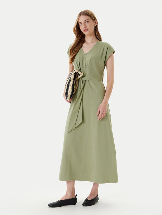 United Colors Of Benetton United Colors Of Benetton Ljetna haljina 3FJHDV01T Zelena Regular Fit