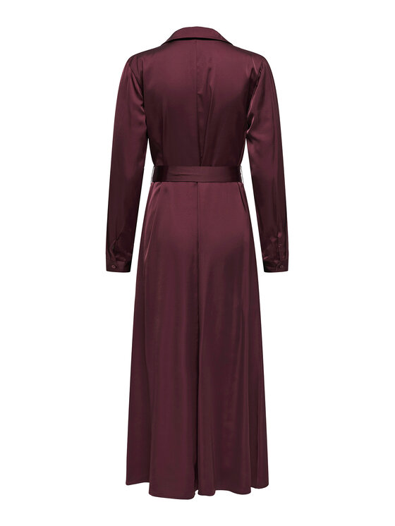 ONLY ONLY Haljina košulja Mika 15361725 Tamnocrvena Regular Fit