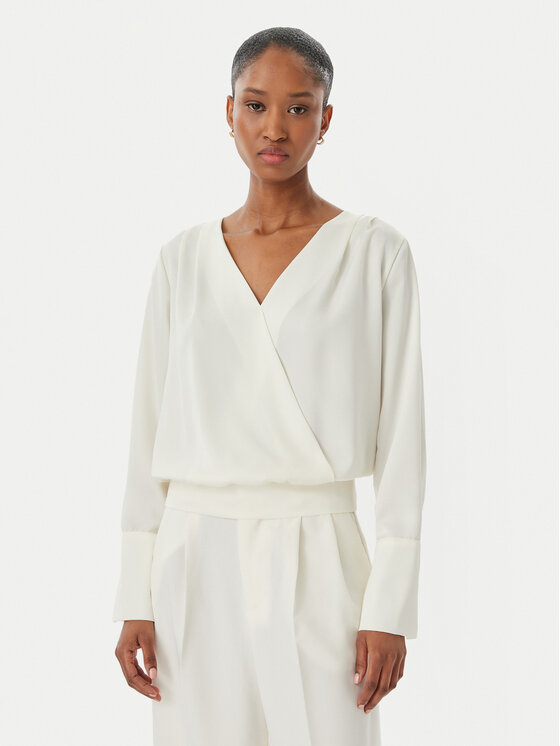 Rinascimento Bluzka CFC0122613003 Écru Regular Fit