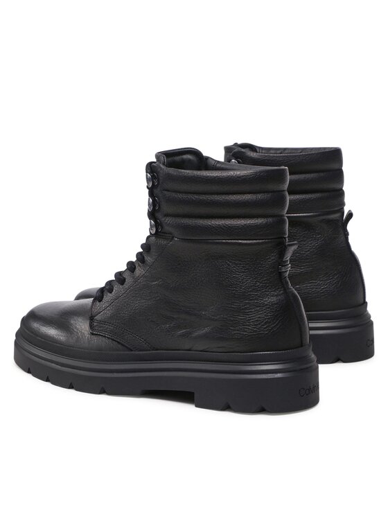 Calvin Klein Calvin Klein Trapery Combat Boot Pb Lh HM0HM00667 Czarny