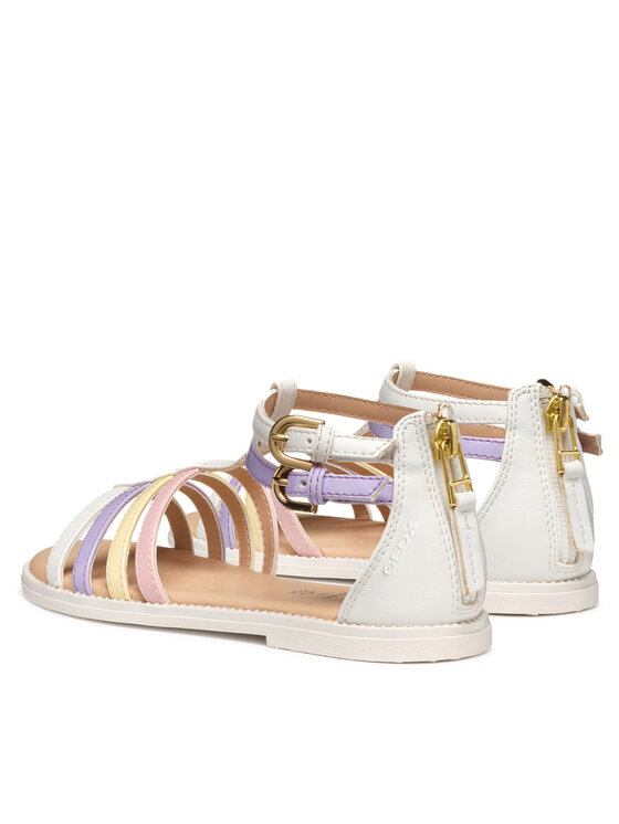 Geox Geox Sandali Jr Karly J7235D 5402 C0761 S Bianco