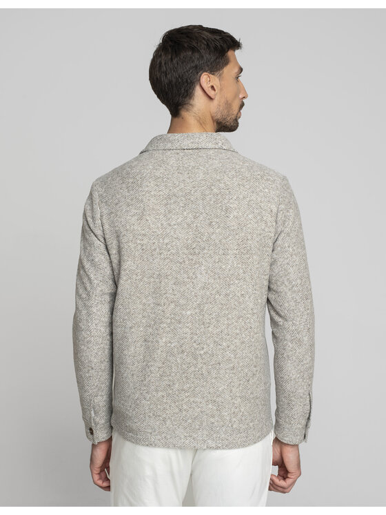Borgio Borgio Koszula orotelli_bz Beżowy Classic Fit