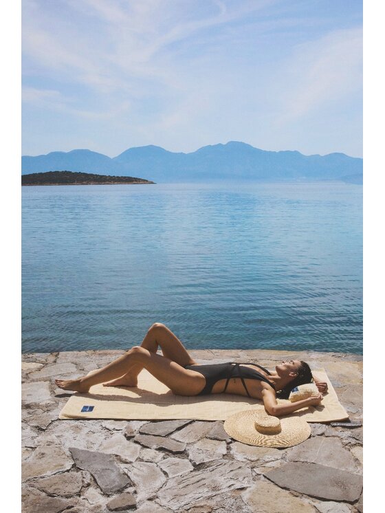 La Mania La Mania Ręcznik plażowy Chiaro Żółty