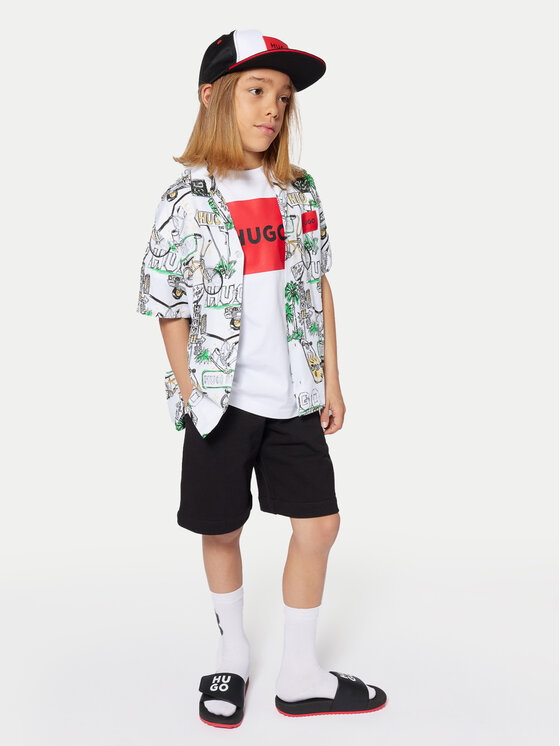 HUGO HUGO Dolge nogavice G00324 Bela