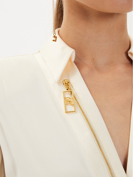 Elisabetta Franchi Elisabetta Franchi κορμάκι CB-003-46E2 Εκρού Regular Fit