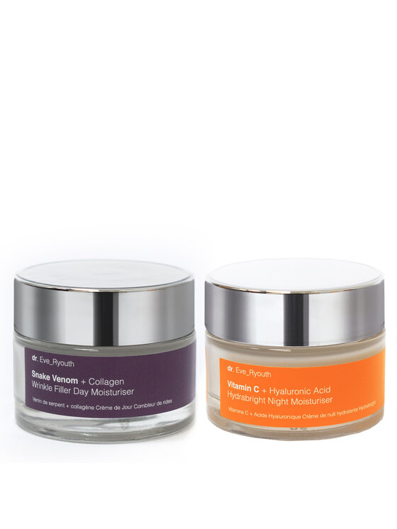 dr. Eve Ryouth dr. Eve Ryouth Witamina C + kwas hialuronowy ​​dzień 50ml & krem ​​na noc 50ml Krem na dzień i na noc