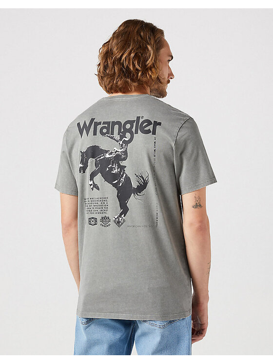 Wrangler Wrangler T-shirt GRAPHIC TEE Grigio Regular Fit