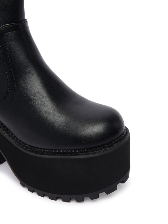 Buffalo Buffalo Botine Killah Zip Boot Mid 1622374 Negru