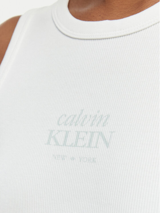 Calvin Klein Jeans Calvin Klein Jeans Top LV047F239G Biały Slim Fit