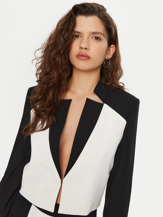 KARL LAGERFELD KARL LAGERFELD Sakko A1W14044 Weiß Relaxed Fit