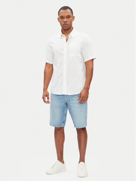Pepe Jeans Pepe Jeans Πουκάμισο Amaro PM308847 Λευκό Regular Fit
