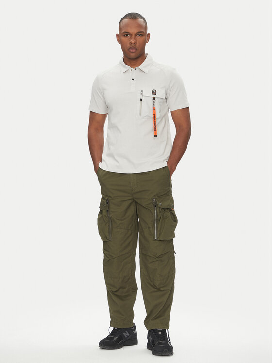Parajumpers Parajumpers Polo Rescue 25SMPMPORE10 Szary Regular Fit