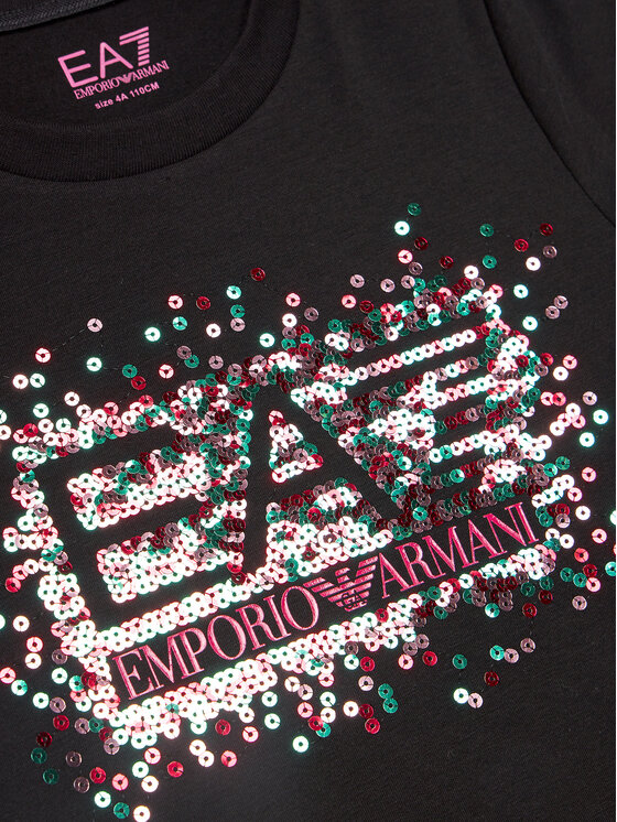 EA7 Emporio Armani EA7 Emporio Armani Marškinėliai 6RFT14 FJ2HZ 1200 Juoda Regular Fit