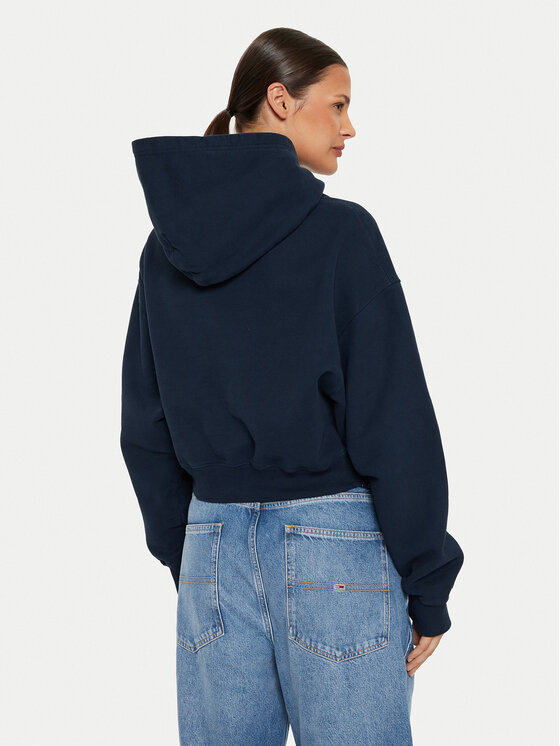 Tommy Jeans Tommy Jeans Majica dugih rukava Varsity DW0DW19291 Tamnoplava Relaxed Fit