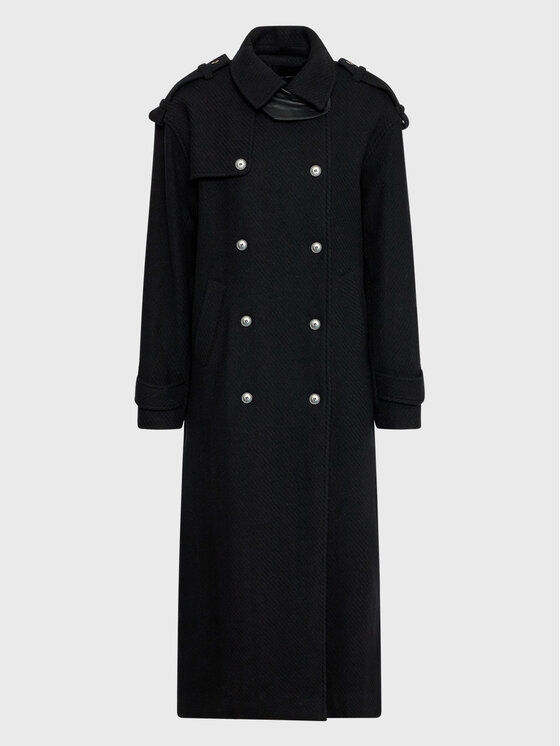 Herskind Herskind Cappotto di lana Astra 4580830 Nero Regular Fit
