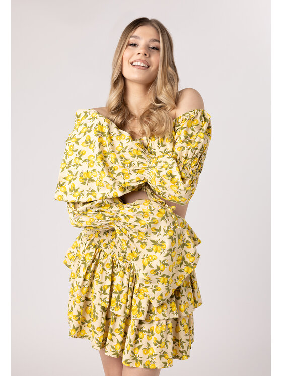 LAURELLA LAURELLA Blúzka Laurella 2UL021152 Žltá Regular Fit