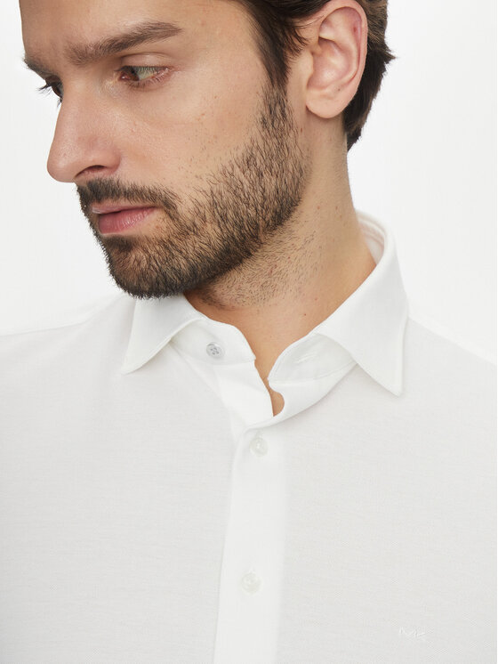 Michael Kors Michael Kors Marškiniai MD0MD91392 Balta Slim Fit