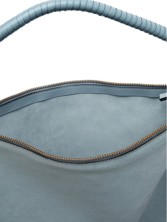 Tommy Hilfiger Tommy Hilfiger Handtasche Th Statement Leather Bag Suede AW0AW18402 Himmelblau