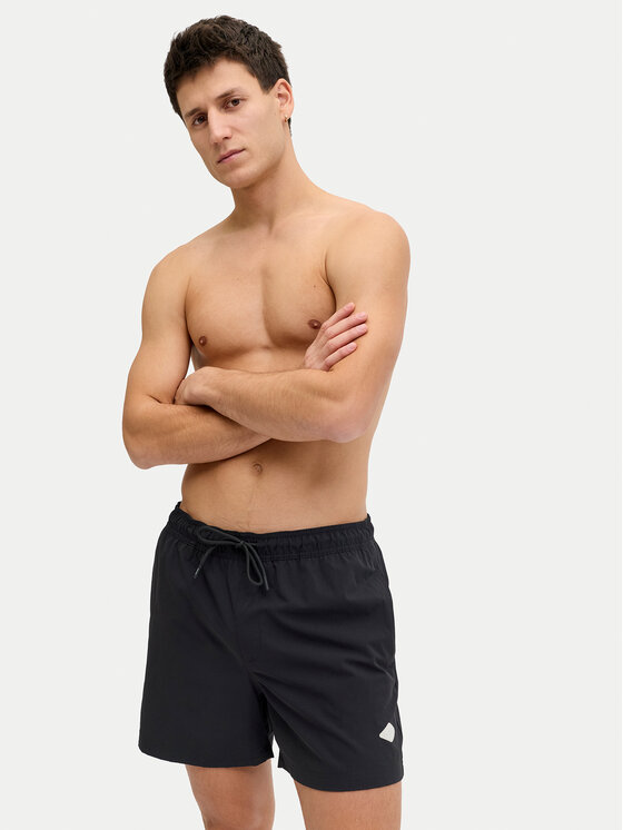 Jack & Jones Jack & Jones Plaukimo šortai Maui Tropic 12291385 Juoda Regular Fit