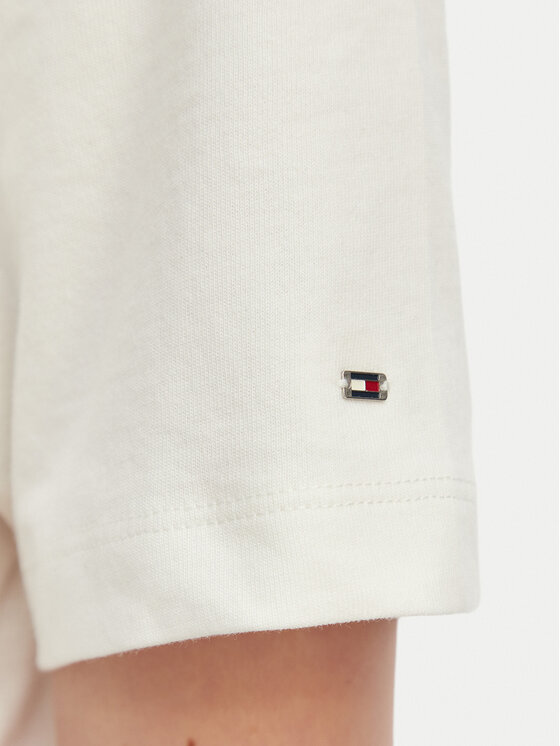 Tommy Hilfiger Tommy Hilfiger T-särk Crest WW0WW48713 Valge Relaxed Fit