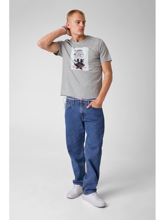 Guess Guess T-Shirt 183588 Šedá Classic Fit