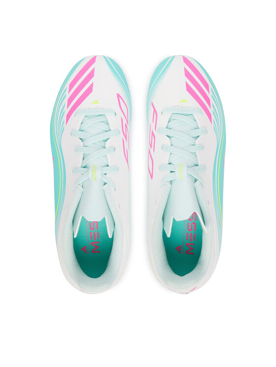 adidas adidas Boty na fotball F50 Messi League Firm Ground /Multi Ground JQ0942 Bílá