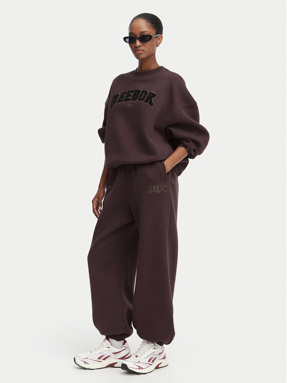 Reebok Reebok Долнище анцуг Iza RK25687CCW Тъмнокафяв Regular Fit