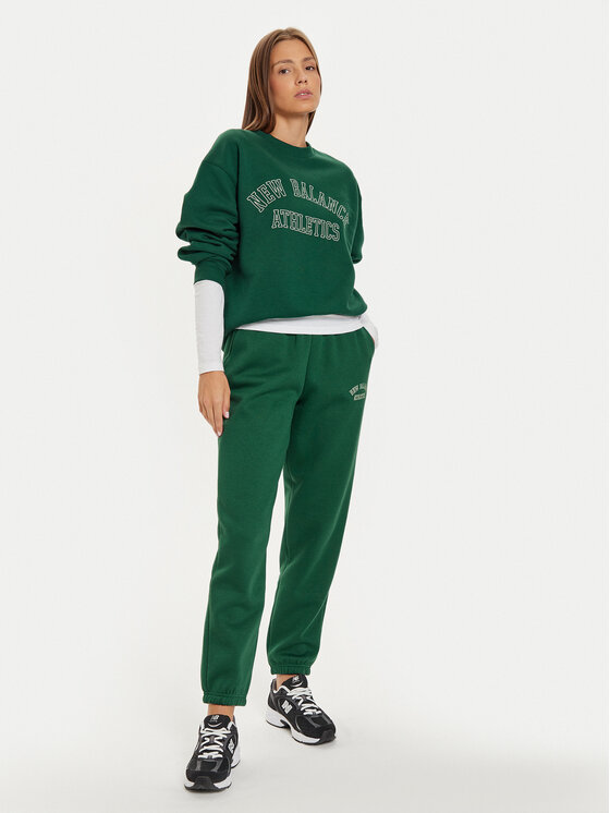 New Balance New Balance Majica dugih rukava WT43516 Zelena Relaxed Fit