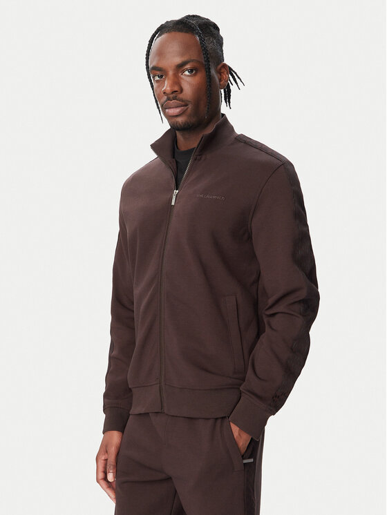 KARL LAGERFELD KARL LAGERFELD Mikina 705011 564902 Tmavo hnedá Regular Fit