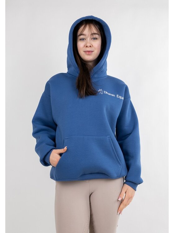 DKaren Sport DKaren Sport Bluza Eq 001 Niebieski Classic Fit