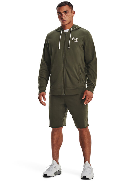 Under Armour Under Armour Sportske kratke hlače UA RIVAL TERRY SHORT 1361631 Kaki Regular Fit