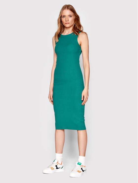 Americanos Americanos Trikotažinė suknelė Barbuda Žalia Skinny Fit